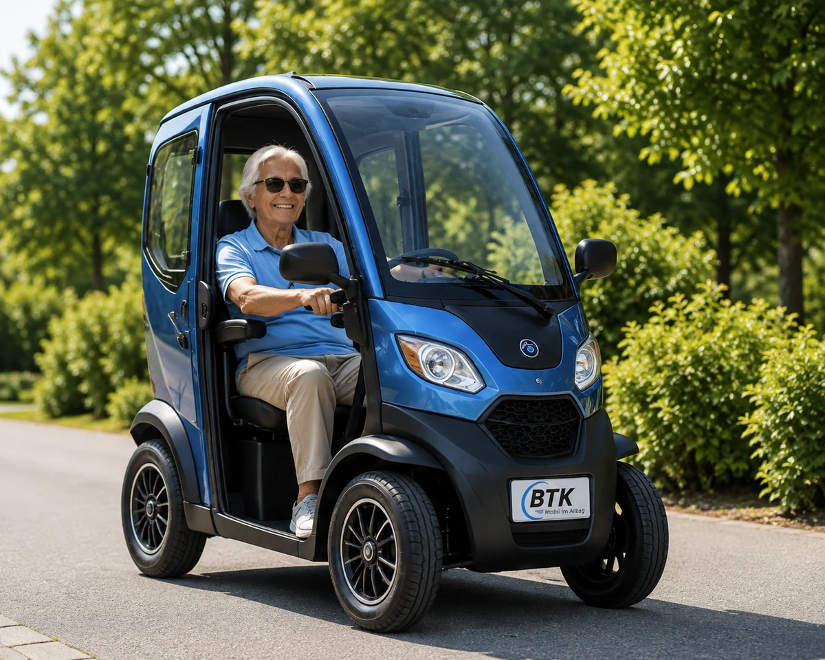 Probefahrt mit einem Elektromobil